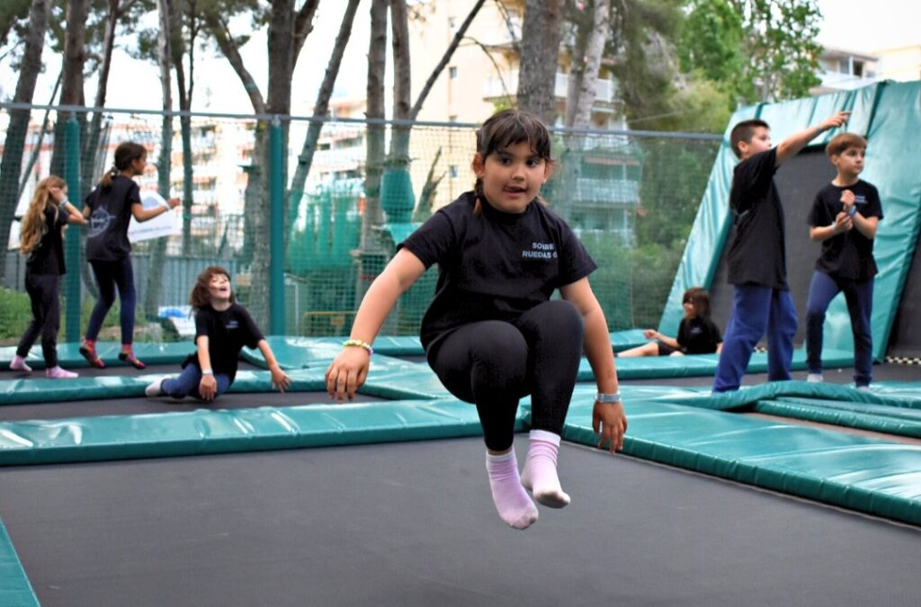 zone de trampolines à Bosc Aventura Salou