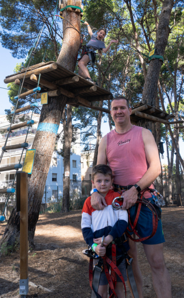 outdoor adventure park in Salou with activities for families and groups